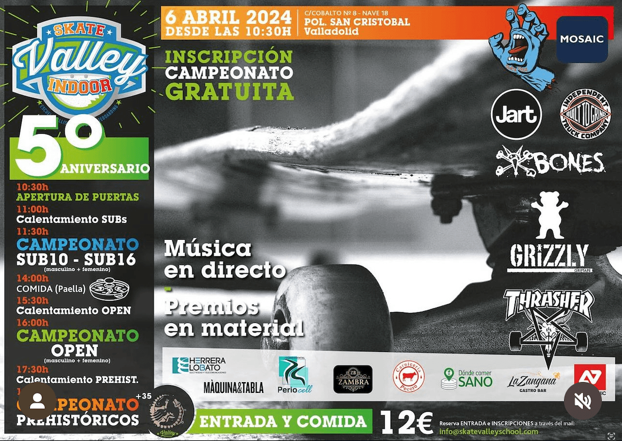 SKATE VALLEY INDOOR - skateboard in Valladolid